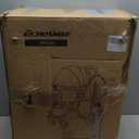 EchoSmile Small Medium Dogs Stroller 4-Wheel Pet Strollers for Medium Dogs Up to 50lbs, One Click Folding Large Cat Stroller, Reversible Handle, Shock Absorbing Wheels, Removable Washable Pad (Gray)