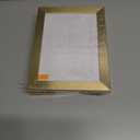3 x 11x14 Picture Frame, Display 8X10 Picture Frames with Mat or 11x14 without Mat, Wall Mounting Display Photo Frames, Gold