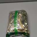 MakeMeChic Women's Metallic Glitter Sequin Halter Top Ring Linked Summer Y2K Party Tops Clubwear (Medium, Gold)