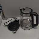 Cosori Electric Kettle, No Plastic Filter & Spout, 1.8Qt Tea Kettle & Hot Water Boiler For Coffee & Tea, Water Heater & Teapot, Automatic Shut Off, Borosilicate glass, Black, 1500W