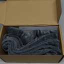 Chenille Lumbar Pillow Cover 14x36 inch, Dusty Blue Decorative Pillow Cover, Farmhouse Soft Chenille Cushion Case for Couch Sofa Bed Living Room, Pack of 1(Cover ONLY)