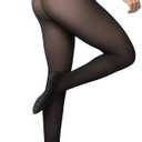 Vosda Women’s Fleece-Lined Tights - Ultra-Warm Fake Sheer Look Pantyhose Thick Leggings for Winter Size Medium