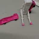 Transforming Car Robot Toys, Unicorn Racing Car Set, Boys and Girls, Automatic Deformation, Magnetic Connections, Educational, Collision to Magical Unicorns, Birthday Party (Pink)