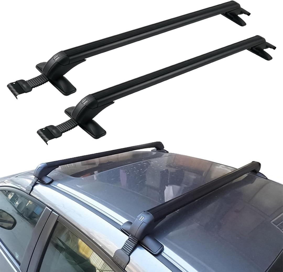 Bevinsee Roof Rack Cross Bars Compatible with Honda Civic 2006-2020 with Anti-Theft, Aluminum Luggage Crossbars Car Rooftop Cargo Bag Kayak Bike Luggage Snowboard Skiboard Carrier Canoe Kayak Bike