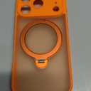 360 Spin Magnetic Stand for iPhone 17 Pro Case, [Fit for MagSafe][Military Protection][Full Camera Protection] Adjustable Kickstand iPhone Case for iPhone 17 Pro 6.3", Cosmic Orange