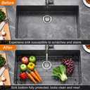 ARCCI Sink Bottom Grid 28"x 15", Stainless Steel Sink Protector with Centered Drain & Round Corner Radius, One-Piece Sink Grate with Hole Cover for Kitchen Single Sink Bowl