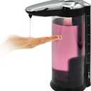 Rechargeable Automatic Soap Dispenser Touchless. Large 22oz Dual Wall Mountable or Countertop Liquid Hand Soap Dispenser for Kitchen Sink. Automatic Soap Dispenser Bathroom.