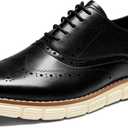 Bruno Marc Men's Crossflex Dress Sneakers Wingtip Derby Casual Oxford Formal Shoes (10)