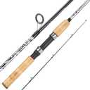Sougayilang Spinning & Casting Rods, Strong Carbon & Glass Composite Fishing Rod with Stainless Steel Line Guides for Bass, Trout, Panfish, Catfish, 7'6" MH- Fast- 2piece, Medium Heavey Power, Line 10-20LB, Lure 1/2-1 1/2 oz