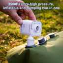 Mini Portable Air Pump for Inflatables,USB Rechargeable Air Mattress inflator with Camping Lantern for Sleeping Pads, Travel, Pool Floats, Inflatable Toys