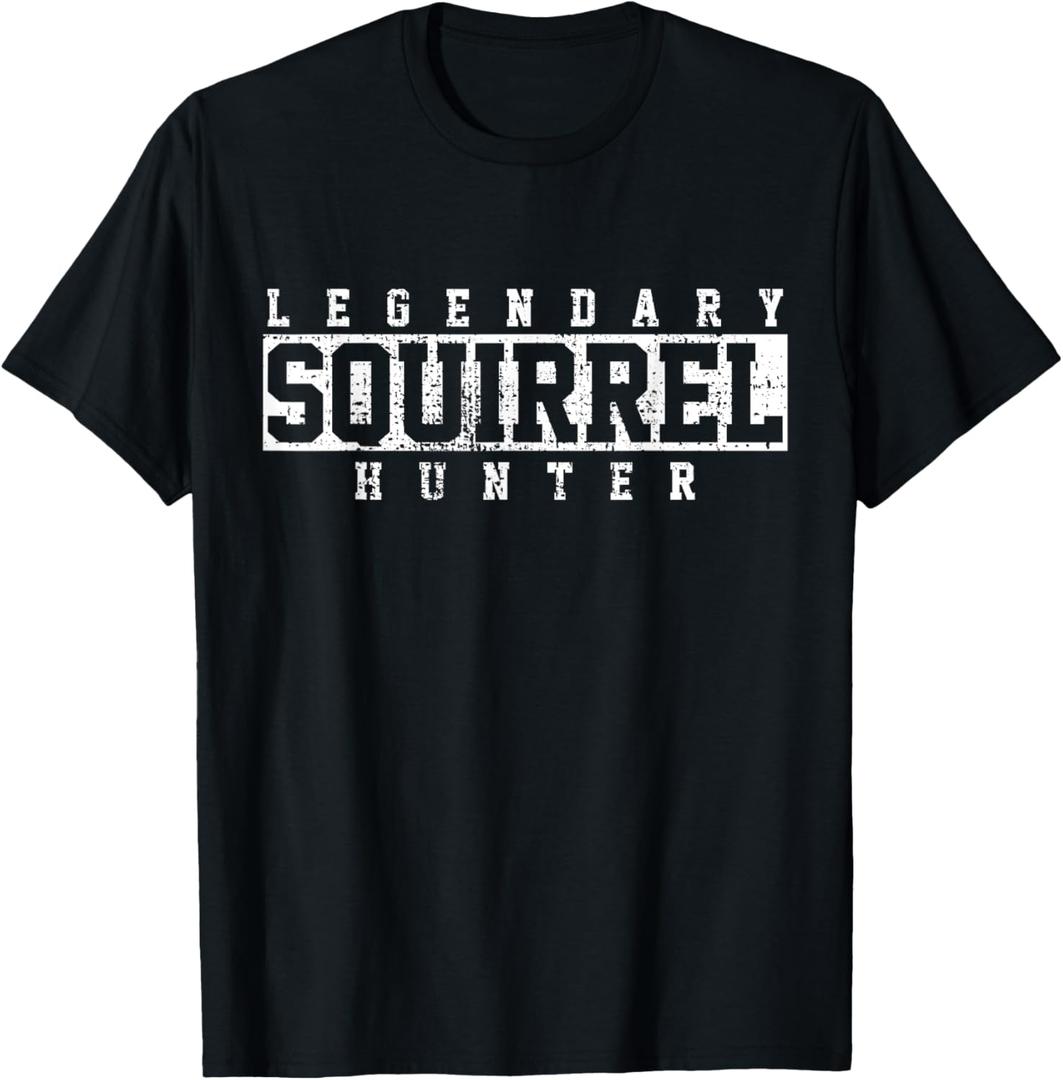 Legendary Squirrel Hunter Hunting Funny Gift T-Shirt, XL