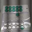 QOJOPU Fridge Magnets - 13Pcs Strong Heavy Duty Refrigerator Magnets for Whiteboard Kitchen Fridge Locker Classroom & Office - Decorative Round Cute Small Magnets for Photos, Notes, Calendar (Green)