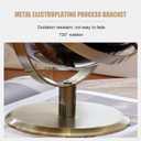 720° Rotation Light Luxury World Globe, Metal Stand, 10.6'' (L)
