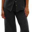 SeekMe Women's 2025 Sweater Set Sleeveless Button Down Vest Wide Leg Pants 2 Piece Outfits Summer Casual Matching Loungewear (Gray, S)