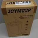 JOYMOOP Microfiber Flat Mop and Bucket System, Mops for Floor Cleaning and Wall Cleaner, Hardwood, Tile, Laminate, Vinyl Floors, Smooth Walls, and Glass Windows - 50" Flat Mop+1 Microfiber Pad[White]