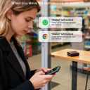 2026 Wallet Tracker Card (iOS and Android) Slim Tracking Card, 6-12 Years Battery Bluetooth Smart Card, Work with Apple Find My & Google Find Hub, GPS Locator for Luggage, Passports, Keys, Backpack (BLACK)