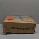 TUTOTAK Small Narrow End Tables, LED Side Tables with 2 Fabric Drawers, Set of 2, Bedside Tables with Charging Station for Small Spaces, Slim Nightstands with USB Ports and Wheels, TB01BB053CL (Brown and Black)