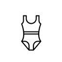 Women's Swimsuit, Black Color, Size M