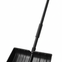 Yocada Snow Shovel for Driveway Home Garage Snow Removal 55 inch Long with D-Grip Handle Aluminum Strip Large Capacity Shovel for Garden Car Camping Outdoor