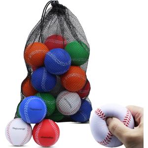 Magicorange Baseball, Foam Baseballs 20 Pack Practice Training Baseballs Unmarked Baseball Soft Toss, Batting, Fielding, Hitting, Pitching (Multicolor)