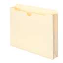 Smead File Jackets Letter Size for File Folders, Reinforced Straight-Cut Tab, 2" Expansion, Letter Size, Manila, 50 Per Box (75560)