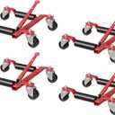Garvee Car Dolly Jack Set of 4, Mechanical Wheel Dolly 6000LBS Capacity