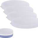 Elk and Friends Kids 6.7" Porcelain Plate Silicone Lids | Lids Only | Microwave & Dishwasher Safe (Neutral)