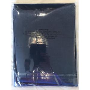 Standard/Queen Size 20" x 30" (50cm x 70cm) Soft Smooth Silk~y 100% Polyester Satin Pillow Cases, 2 Pillowcases per Set (1 Pair) (Navy Blue)