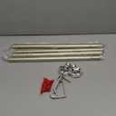 TONIAL Curtain Rods for Windows 20 to 53 Inch(1.6 to 4.4 ft), Telescoping Splicing 3/4 Single Rods 32 to 58 Inch(2.6-4.8ft), Decorative Drapery Rod with Acrylic Diamond Finial, Champagne Gold