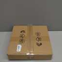 Antrader Lamp Shade Black Rattan Lampshades for Table & Floor Lamp, 13" Top x 13" Bottom x 10" High Lampshade Replacement, Easy to Assemble, Modern Drum Lamp Shades- Set of 2