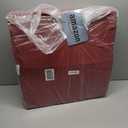 downluxe Waterproof Outdoor Chair Cushions Set of 2, 19" x 19" x 3" Patio Chair Cushion with Non-Slip Ties & Handle, Square Outdoor Cushion for Patio Furniture with Removable Cover, Red