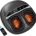 RENPHO Foot Massager Machine with Heat, Shiatsu Foot Massager for Plantar Fasciitis, Mothers Day Gifts for Mom, Cordless Control, FSA Eligible HSA Store Eligible, Up to Size 13