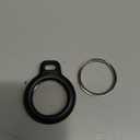 Belkin Apple AirTag Secure Holder with Key Ring - Durable, Scratch-Resistant Case with Open Face & Raised Edges - Protective AirTag Keychain Accessory for Keys, Pets, Luggage, & More - Black