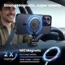 for iPhone 16 Pro Case with HD Screen Protect, [Compatible with MagSafe] [15FT Military Drop Protection] [Camera Protection] Magnetic Case for iPhone 16 Pro, Black