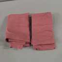 100% Pure Flax Linen Kitchen Hand Towels Set of 2 - Quick Dry Extra Soft 20 x 27 Inch Tea Dish Towels - Handcrafted with Hanging Loop - (Pink)