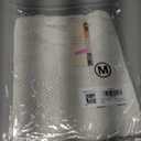 Dokotoo Women's Casual Short Sleeve Loose Tunic Tops Lightweight Crochet Knit Summer Sweaters Blouses (White, M)