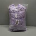 CozyLux Lavender Full Size Comforter Set, 3 Pieces Light Purple Solid Breathable Quilted Boho Bedding Sets, Luxury Fluffy Soft Bed Set with Down Alternative Comforter and 2 Pillowcases for All Season