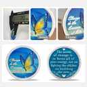 Change is The Essence of Life Sobriety Coin | Butterfly Recovery Medallion | Inspirational Sobriety Gifts for Men & Women | Change & Growth Quote | AA Coin for Milestone Anniversaries