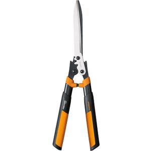 Fiskars 23-Inch Power-Lever Hedge Shears, Self-Sharpening Precision-Ground Steel Blades, For Trimming/Shaping Hedges and Shrubs in Your Garden, Lawn and Yard Tools, Black/Orange