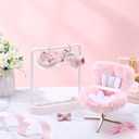 3 Pcs 17cm Doll Accessories Set Includes Car Seat Doll Clothes Outfit Clear Protective Case Hanging Display Case for Fans, Collectors