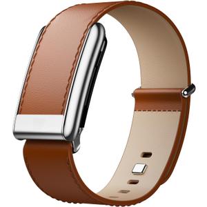 Premium Genuine Leather Replacement Band Compatible with WHOOP 5.0, One, Peak & Life  Durable, Comfortable Wrist Strap | Not for WHOOP Gen 4 (Chestnut/Cream)