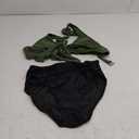 RXRXCOCO Women Front Cross CutOut One Piece Swimsuit Tummy Control High Waisted Monokini Bathing Suit Large