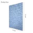 TOEPODO Pearlescent Ripple Cast Acrylic Sheets 1/8 Thick for Laser Cutting Plexiglass Sheets for Art Design Crafting DIY Home Decore Festival Ornaments (3, Water Blue, 8x12 Inch)
