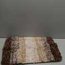 Arotive Microfiber Bathroom Rugs, Shaggy Soft and Absorbent Bath Rug, Non-Slip, Thick Plush Machine Washable Dry Bath Mats for Bathroom, Tub and Shower, 24x16, Brown, Rectangular