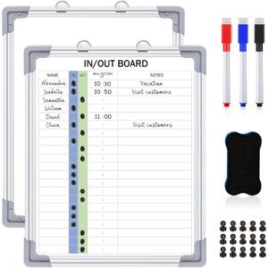 Lincia in and out Magnetic Dry-erase Board 16" x 12" White Board