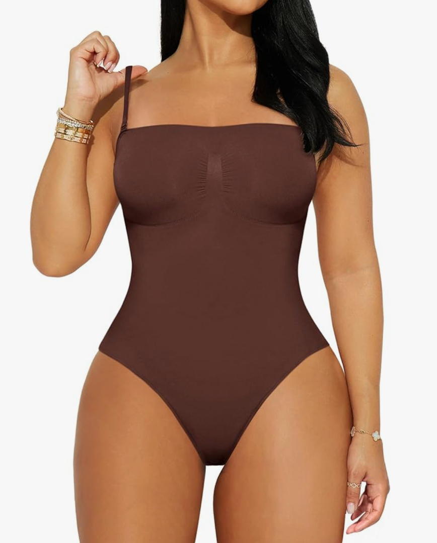 REORIA Shapewear Bodysuits for Women Tummy Control Seamless Body Shaper Sculpting Snatched Waist Butt Lifting Thigh Slimmer, Size XXL