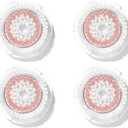 Deep Pore Face Cleansing Brush Head Replacements Compatible with Clarisonic Mia 1, Mia 2, Alpha Fit, 4 Pack