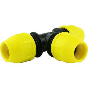 HOME-FLEX Underground IPS Yellow Poly Gas Pipe Tee (1/2)