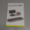 3 in 1 Fast Wireless Charger Stand for iPhone, Foldable Travel Charging Station for Magsafe for iPhone 17/Air/16/15/14/13/12 Series, Apple Watch Serie, AirPods pro/2/3/4, 2025 Christ mas Gifts (Black)