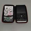 R36MAX 4000mAh Portable Rechargeable Handheld Retro Game Console,Comfort Non-Slip Handheld Standing Retro Game Console with 64G TF Car,4.0-inch Screen,for Office,Black